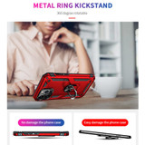 For iPhone 13 Pro Max Case, Protective Shockproof TPU/PC Cover, Ring Holder, Red | iCoverLover Australia