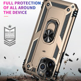 For iPhone 13 Pro Max Case, Protective Shockproof TPU/PC Cover, Ring Holder, Gold | iCoverLover Australia
