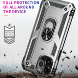 For iPhone 13 Pro Max Case, Protective Shockproof TPU/PC Cover, Ring Holder, Silver | iCoverLover Australia