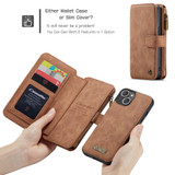 For iPhone 13 Case, Wallet PU Leather Detachable Folio Cover, Brown | iCoverLover Australia
