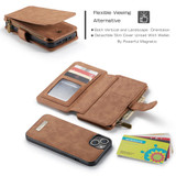 For iPhone 13 Case, Wallet PU Leather Detachable Folio Cover, Brown | iCoverLover Australia