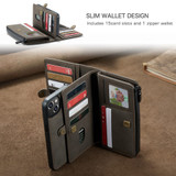 For iPhone 13 Case, Wallet PU Leather Detachable Flip Cover, Brown | iCoverLover Australia