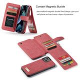 For iPhone 13 mini Case, Wallet PU Leather Detachable Folio Cover, Red | iCoverLover Australia