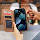 For iPhone 13 mini Case, Wallet PU Leather Detachable Folio Cover, Brown | iCoverLover Australia