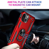 For iPhone 13 mini Case, Protective Shockproof TPU/PC Cover, Ring Holder, Red | iCoverLover Australia