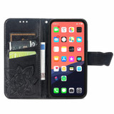 For iPhone 13 Pro Max Case, Butterfly PU Leather Wallet Cover, Lanyard & Stand, Black | iCoverLover Australia
