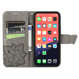 For iPhone 13 Pro Max Case, Butterfly PU Leather Wallet Cover, Lanyard & Stand, Grey | iCoverLover Australia