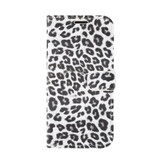 For iPhone 13 Pro Max Case, Leopard Print Folio PU Leather Wallet Cover, Card Slot, Holder, White | iCoverLover Australia