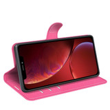 For iPhone 13 Case, Lychee PU Leather Wallet Folio Cover, Kickstand, Rose Red | iCoverLover Australia