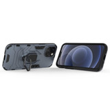 For iPhone 13 mini Case, Shockproof PC/TPU Protective Cover with Magnetic Ring Holder, Navy Blue | iCoverLover Australia