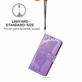 For iPhone 13 Case, Butterfly PU Leather Wallet Cover, Lanyard & Stand, Light Purple | iCoverLover Australia