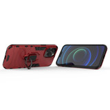 For iPhone 13 Pro Max Case, Shockproof PC/TPU Protective Cover with Magnetic Ring Holder, Red | iCoverLover Australia