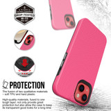 For iPhone 13 Case Armour Shockproof Strong Light Slim Cover Pink | iCoverLover Australia