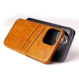 For iPhone 13 Pro Case Deluxe Leather Wallet Back Shell Slim Cover Yellow | iCoverLover Australia