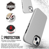 For iPhone 13 Case Armour Shockproof Strong Light Slim Cover Silver | iCoverLover Australia