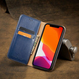 For iPhone 13 Pro Case Leather Flip Wallet Folio Cover with Stand Blue | iCoverLover Australia