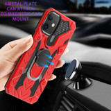 For iPhone 13 mini Case Tough Protective Cover Magnetic Ring Holder Red | iCoverLover Australia