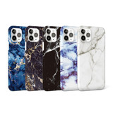 For iPhone 12 mini Case, Glossy Marble Pattern TPU Protective Cover, Black | iCoverLover Australia