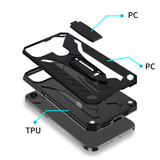 For iPhone 13 Pro Case Armour Strong Shockproof Tough Cover with Kickstand Black | iCoverLover Australia