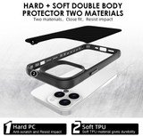 For iPhone 13 Pro Max Case, Tough Carbon Fibre Protective Cover, Black | iCoverLover Australia