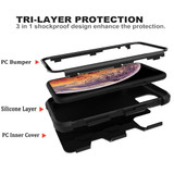 For iPhone 12 mini Case Protective Armored 3-Layer Cover,Black | iCoverLover Australia