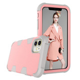 For iPhone 12 mini Case Protective Armored 3-Layer Cover,Rose Gold & Grey | iCoverLover Australia