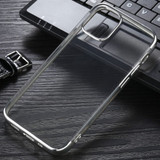 For iPhone 12 Pro Max Case Electroplated TPU Protective Soft Cover, Silver | iCoverLover Australia