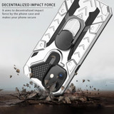 For iPhone 12/12 Pro (6.1in) Case Tough Armour Protective Cover with Magnetic Ring Holder Silver | iCoverLover Australia
