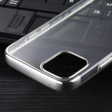 For iPhone 12/12 Pro Case Electroplated TPU Protective Soft Cover, Silver | iCoverLover Australia