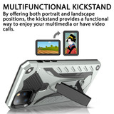 For iPhone 12 Pro Max (6.7in) Case, Armour Strong Shockproof Tough Cover with Kickstand, Silver | iCoverLover Australia