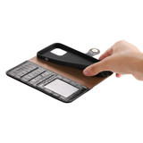 For iPhone 12 Pro Max (6.7in) Case, Genuine Leather Crocodile Pattern Wallet Flip Cover, Black | iCoverLover Australia