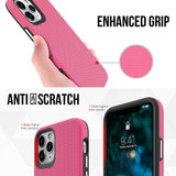 For iPhone 12/12 Pro (6.1in) Case Armour Shockproof Strong Light Slim Cover Pink | iCoverLover Australia