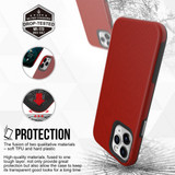 For iPhone 12/12 Pro (6.1in) Case Armour Shockproof Strong Light Slim Cover Red | iCoverLover Australia