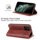 For iPhone 12/12 Pro (6.1in) Case PU Leather Flip Wallet Protective Cover Kickstand Brown | iCoverLover Australia