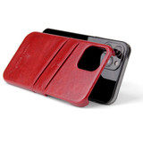 For iPhone 12/12 Pro (6.1in) Case Deluxe Leather Wallet Back Shell Slim Cover Red | iCoverLover Australia