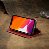 For iPhone 12/12 Pro (6.1in) Case Leather Flip Wallet Folio Cover with Stand Red | iCoverLover Australia