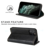 For iPhone 12 Pro Max (6.7in) Case PU Leather Flip Wallet Protective Cover Kickstand Black | iCoverLover Australia