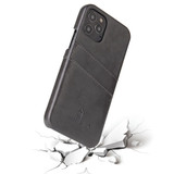 For iPhone 12 Pro Max (6.7in) Case Deluxe Leather Wallet Back Shell Slim Cover Grey | iCoverLover Australia