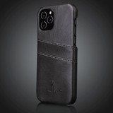 For iPhone 12 Pro Max (6.7in) Case Deluxe Leather Wallet Back Shell Slim Cover Grey | iCoverLover Australia