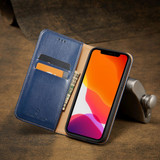 For iPhone 12 Pro Max (6.7in) Case Leather Flip Wallet Folio Cover with Stand Blue | iCoverLover Australia