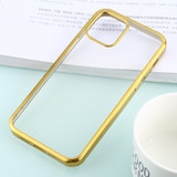 For iPhone 12 Pro Max Case Ultra-thin Plating TPU Protective Soft Case, Gold | iCoverLover Australia