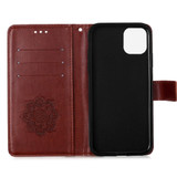 For iPhone 12 Pro Max Case Dream Catcher Printing Folio PU Leather Case,Holder, Card Slots, Wallet, Lanyard, Brown | iCoverLover Australia