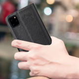 For iPhone 11 Pro Case iCoverLover Black Genuine Cow Leather Wallet Folio Case | iCoverLover Australia