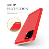 For iPhone 11 Pro Max Case Carbon Fiber Texture Slim Strong Soft Cover Red | iCoverLover Australia