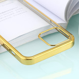 For iPhone 12 mini Case Ultra-thin Plating TPU Protective Soft Case, Gold | iCoverLover Australia