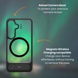 For Samsung Galaxy S25 EFM Alta Cover Case with D3O BIO Compatible with MagSafe, Grey Clear | iCoverLover Australia