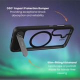 For Samsung Galaxy S25+ Plus EFM Alta Cover Case with D3O BIO Compatible with MagSafe, Grey Clear | iCoverLover Australia