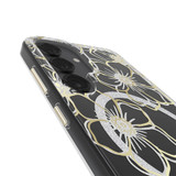For Samsung Galaxy S25+ Plus Case-Mate Floral Gems Cover Compatible with MagSafe, Clear Gold | iCoverLover Australia