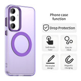 For Samsung Galaxy S25+ Plus 5G Case - Durable Acrylic + TPU, MagSafe Compatible Scratch-Resistant Cover, Purple | iCoverLover Australia