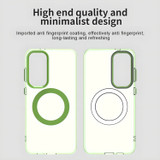 For Samsung Galaxy S25 5G Case - Durable Acrylic + TPU, MagSafe Compatible Scratch-Resistant Cover, Green | iCoverLover Australia